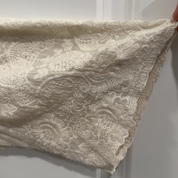 Johnny Was Classic, Vintage Ivory Embroidered Sheer Top, NWT - Picture 4 of 6